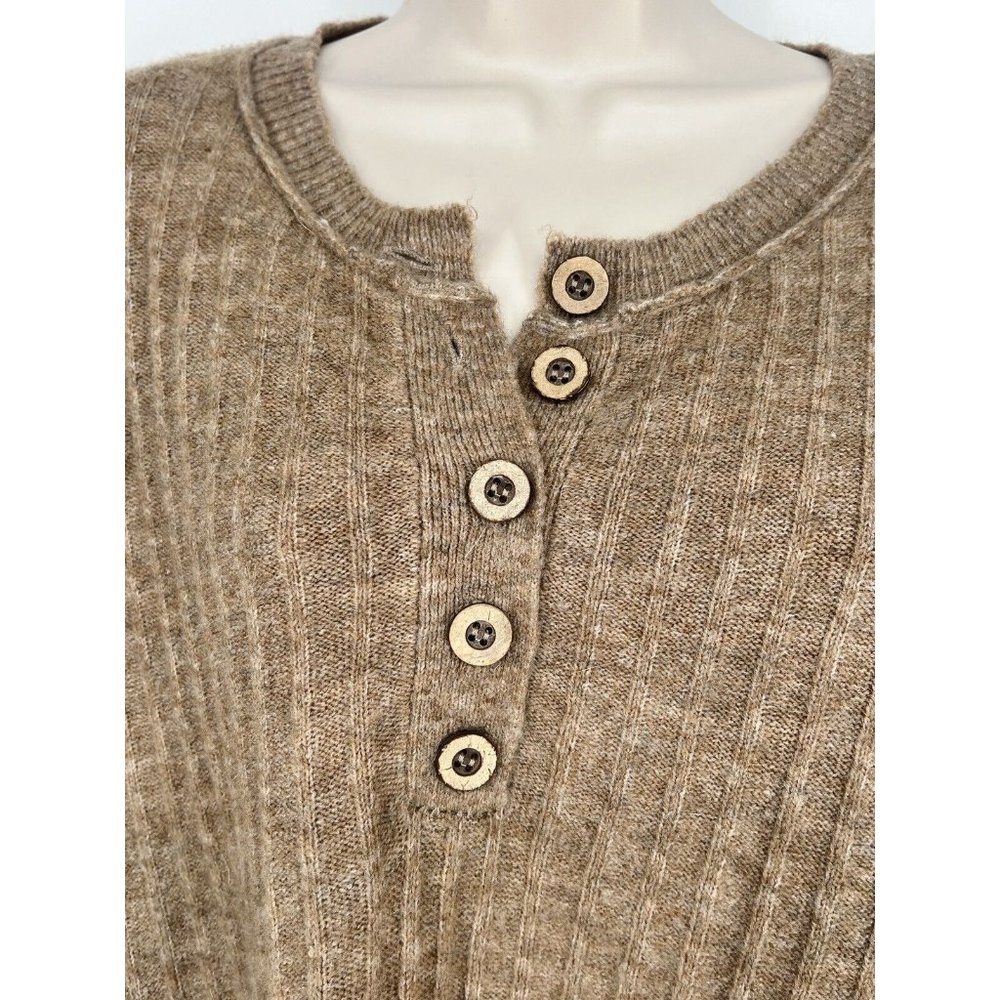 Women’s Intimately Free People Around The Clock Tunic Sweater Brown Size Medium - Picture 5 of 9